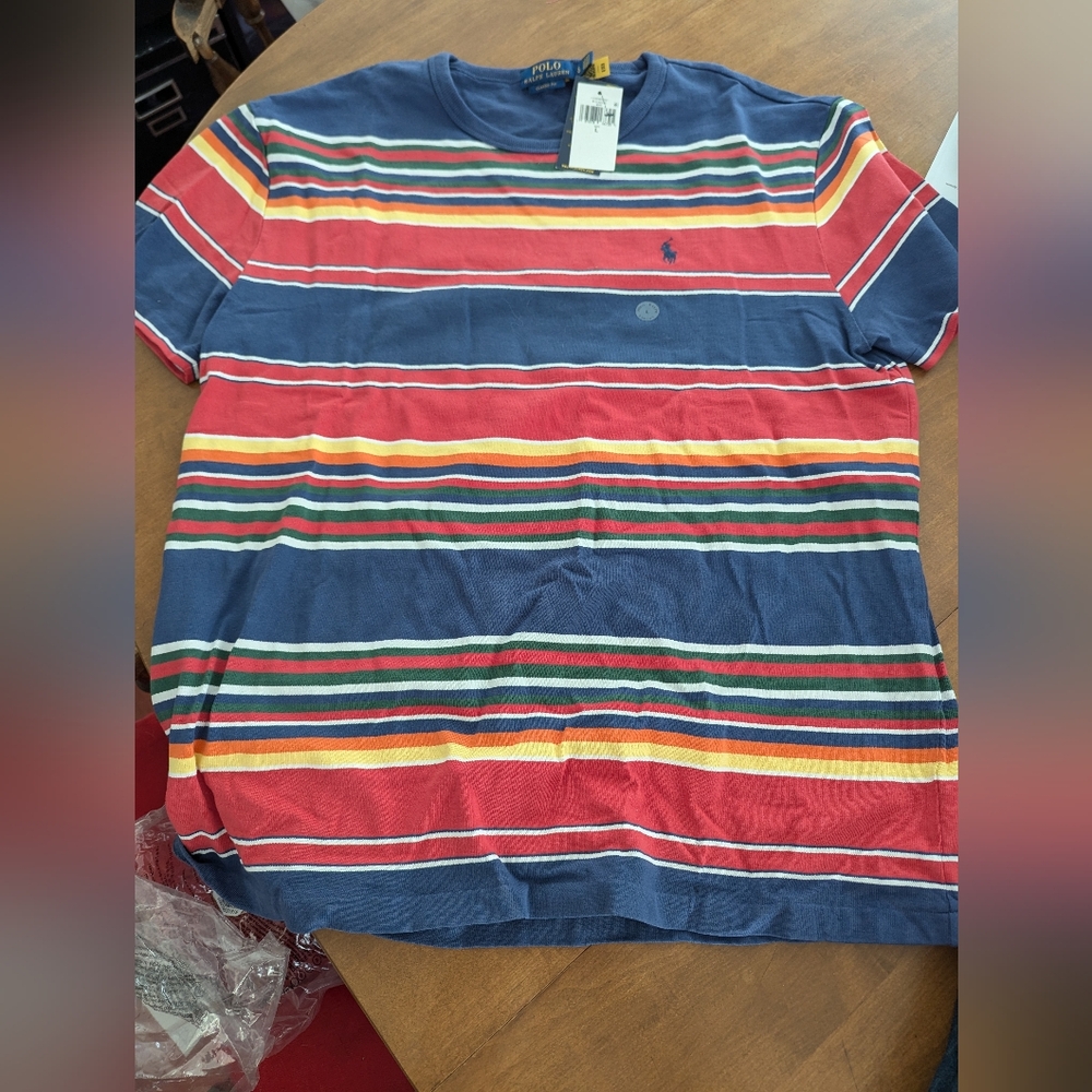 Ralph Lauren Polo striped shirt large